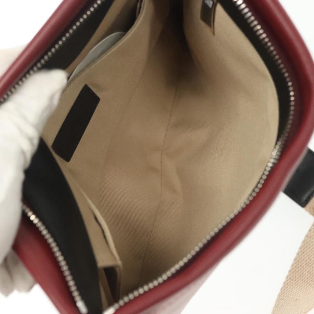 Chloe Shoulder Bag Leather 2way Bordeaux Gold Silver Auth bs29200 - Picture 11 of 16